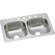 ELKAY Kitchen Sink, Top Mount, Stainless steel Finish DSE233215